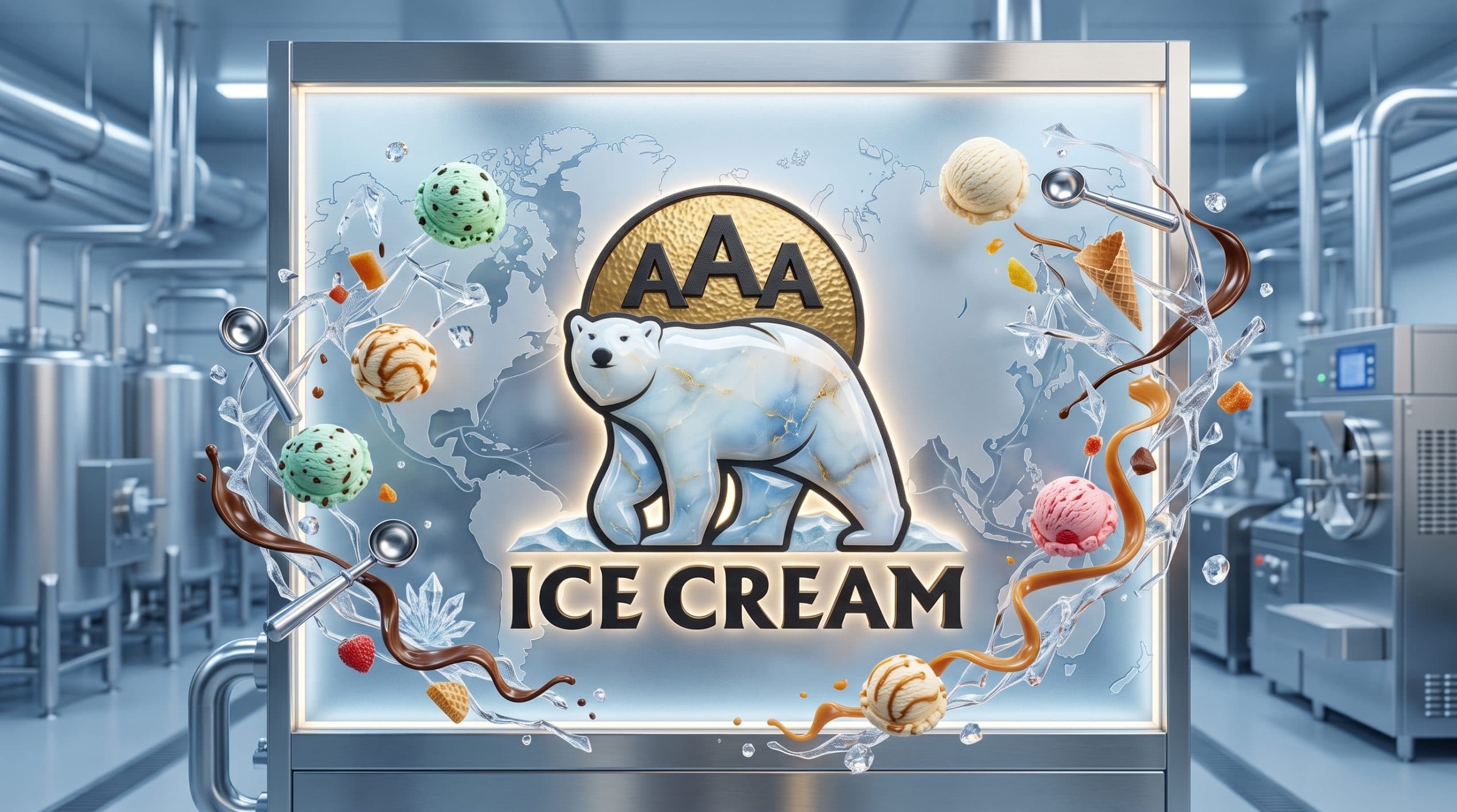 AAA Ice Cream — Rebranding project for AAA Ice Cream